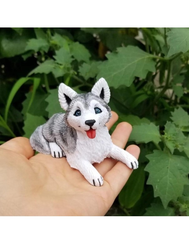 Silicone mold Husky Puppy