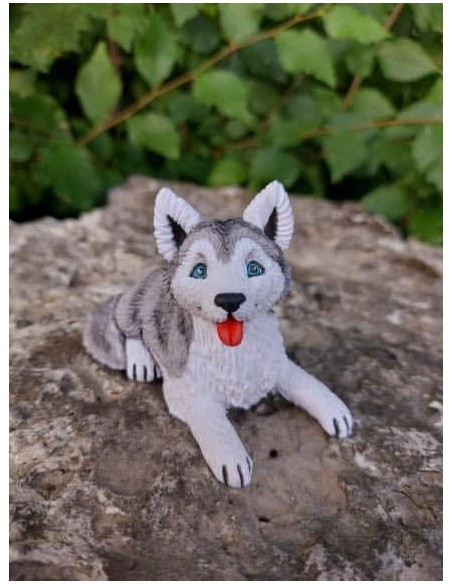 Silicone mold Husky Puppy