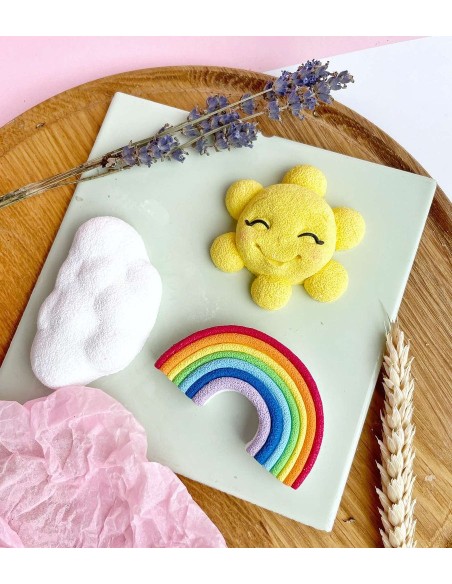 Silicone mold 2D Sun