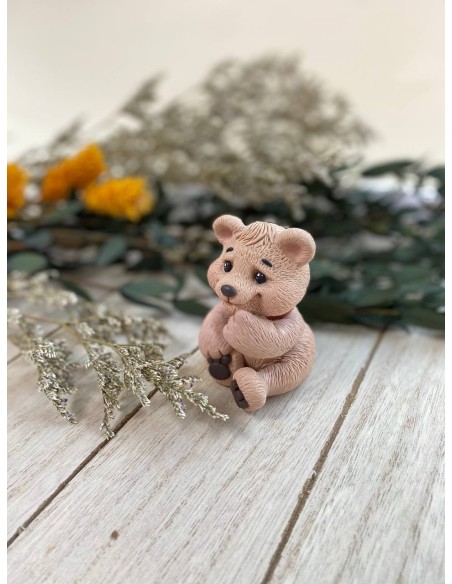 Silicone mold Teddy Bear with a bow