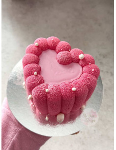 Silicone mold for bento cake – Heart 2